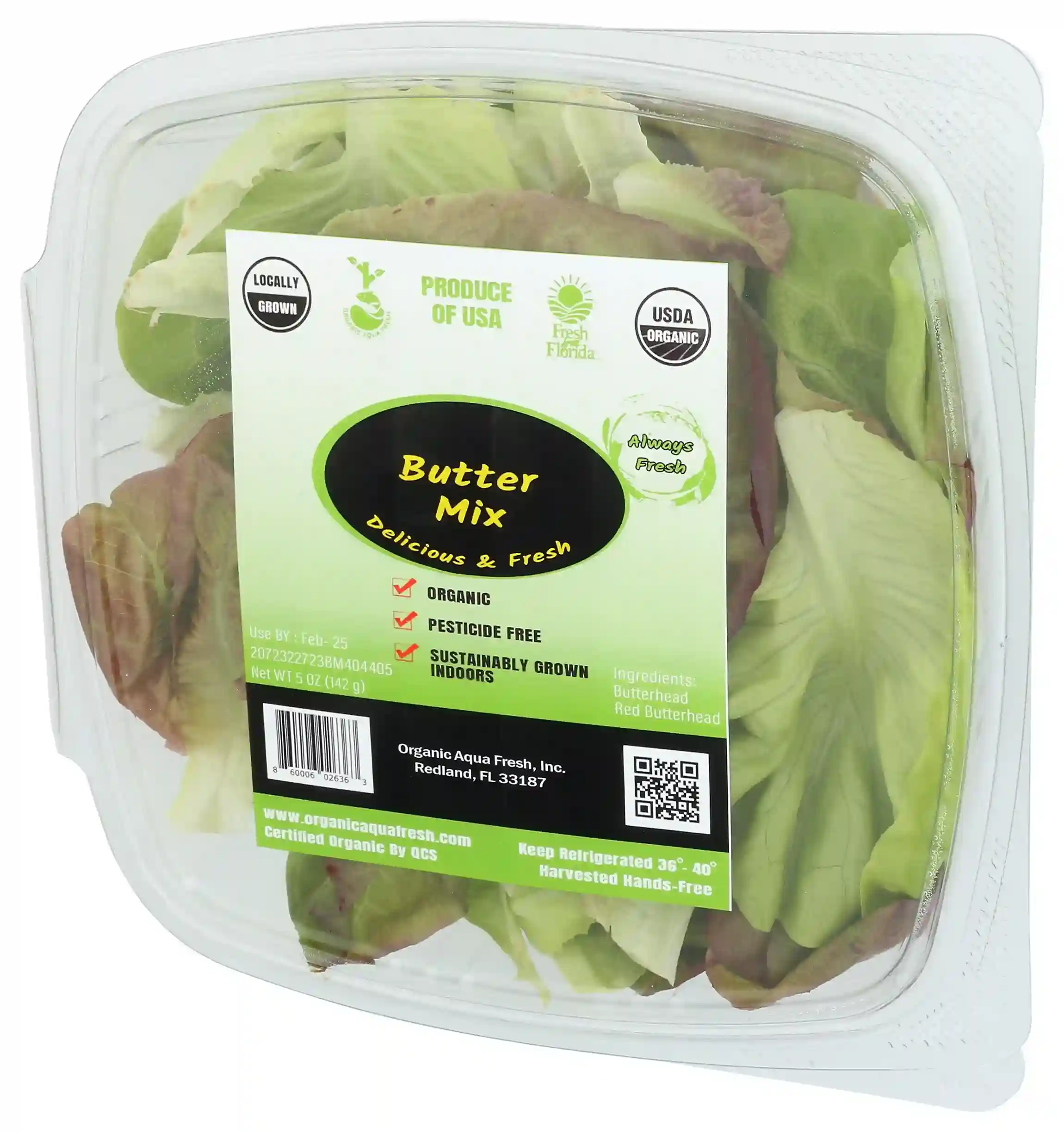 Butter Mix organic blend of two lettuces red butterhead and butterhead, 5 Oz. - Image 6